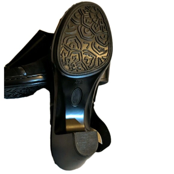 Euro Soft by Sofft Peep Toe Heel Sandals Faux Suede Viola Slingback 10M Black - Picture 9 of 12